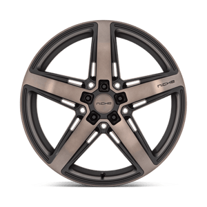 Niche M271 TERAMO Matte Black W Double Dark Tint 20x10.5 +20 5x115mm 71.5mm - Wheelwiz