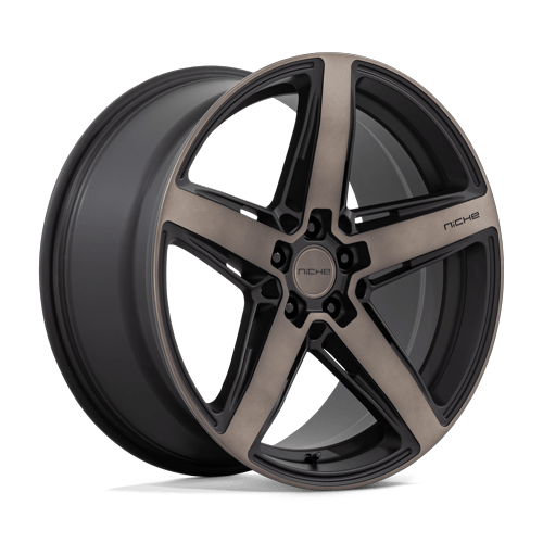 Niche M271 TERAMO Matte Black W Double Dark Tint 20x10.5 +40 5x112mm 66.6mm