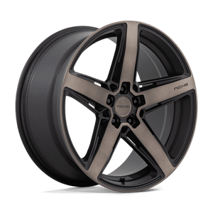 Niche M271 TERAMO Matte Black W Double Dark Tint 20x11 +45 5x114.3mm 72.6mm - Wheelwiz