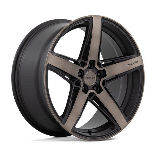 Niche M271 TERAMO Matte Black W Double Dark Tint 20x10.5 +40 5x112mm 66.6mm - Wheelwiz