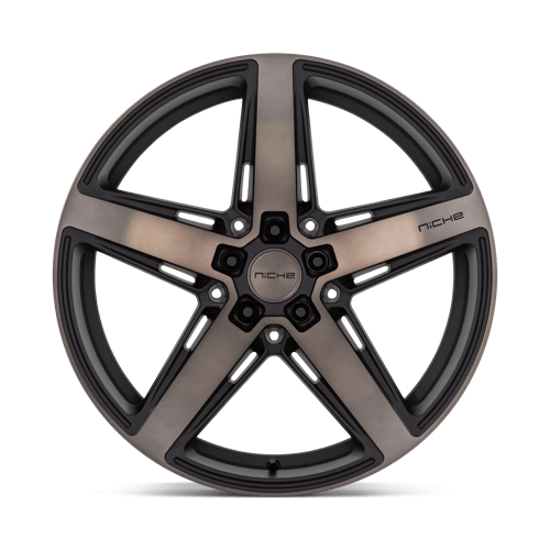 Niche M271 TERAMO Matte Black W Double Dark Tint 20x9.5 +35 5x114.3mm 72.6mm - Wheelwiz