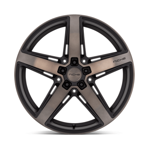 Niche M271 TERAMO Matte Black W Double Dark Tint 20x10.5 +27 5x112mm 66.6mm