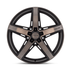 Niche M271 TERAMO Matte Black W Double Dark Tint 20x9.5 +15 5x115mm 71.5mm - Wheelwiz