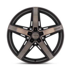 Niche M271 TERAMO Matte Black W Double Dark Tint 20x11 +50 5x114.3mm 70.7mm - Wheelwiz