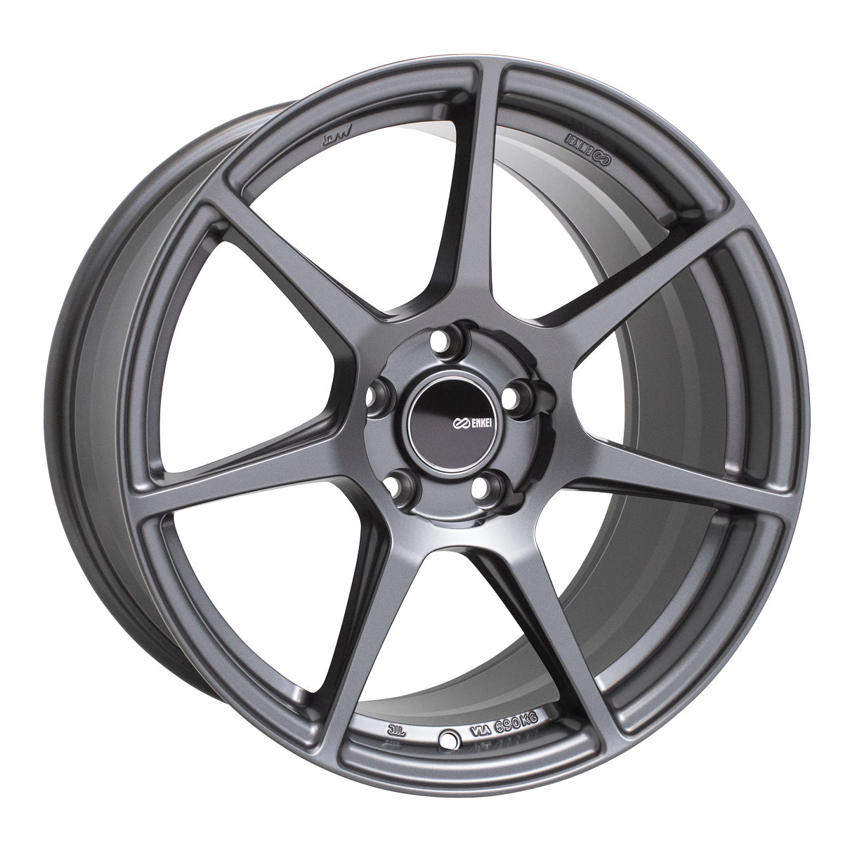 Enkei TFR Matte Gunmetal 17x8 +45 5x112mm 72.6mm - WheelWiz