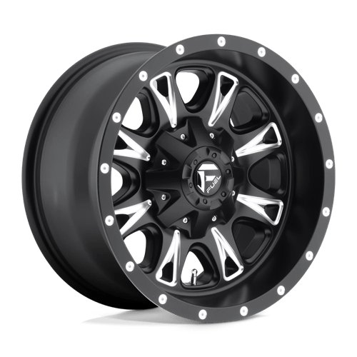 Fuel Offroad D513 THROTTLE Matte Black Milled 18x9 +20 8x170mm 125.1mm - WheelWiz