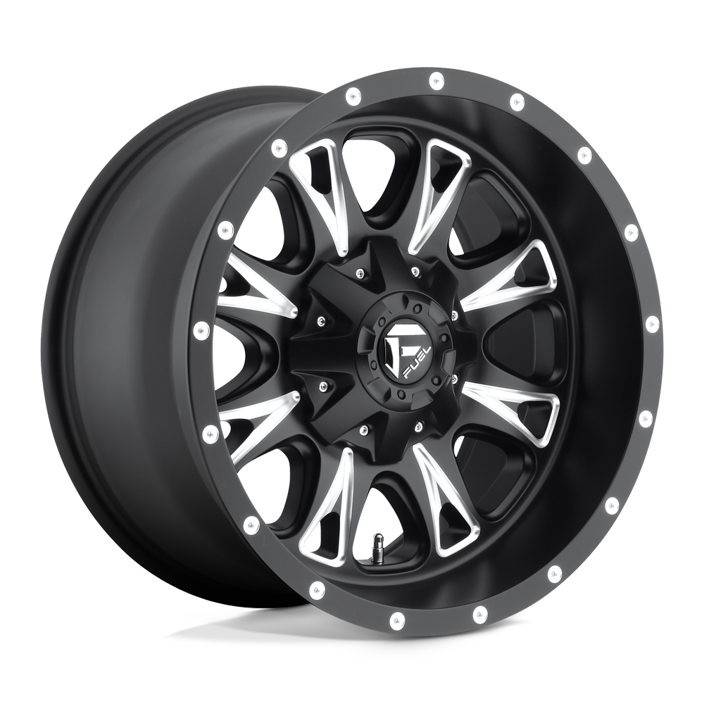 Fuel Offroad D513 THROTTLE Matte Black Milled 18x10 -12 6x135|6x139.7mm 106.1mm - WheelWiz