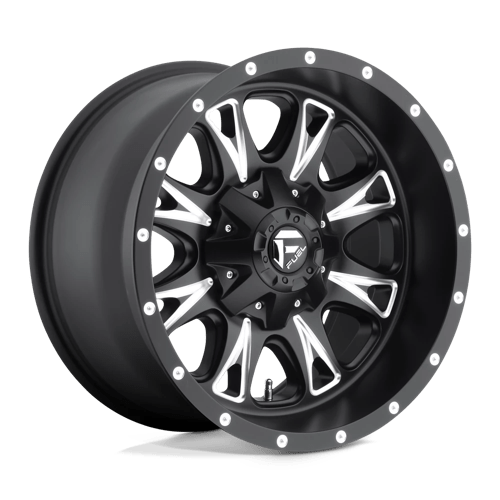 Fuel Offroad D513 THROTTLE Matte Black Milled 18x10 -12 6x135|6x139.7mm 106.1mm - WheelWiz