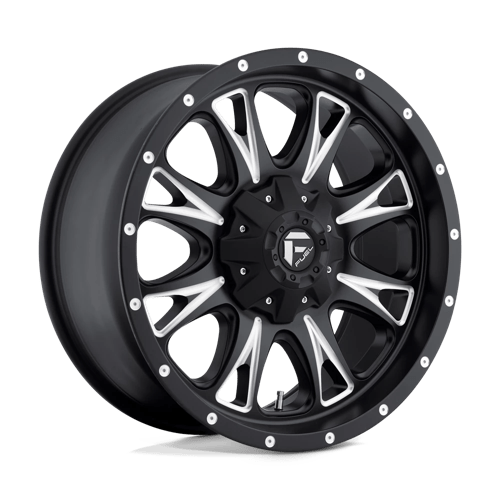 Fuel Offroad D513 THROTTLE Matte Black Milled 20x9 +14 6x135|6x139.7mm 106.1mm - WheelWiz