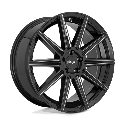 Niche M243 TIFOSI Gloss Black Milled 20x10.5 +40 5x114.3mm 72.6mm - Wheelwiz