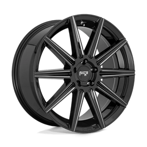 Niche M243 TIFOSI Gloss Black Milled 20x10.5 +40 5x114.3mm 72.6mm - Wheelwiz