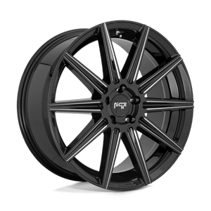 Niche M243 TIFOSI Gloss Black Milled 20x10.5 +35 5x120mm 72.6mm - Wheelwiz