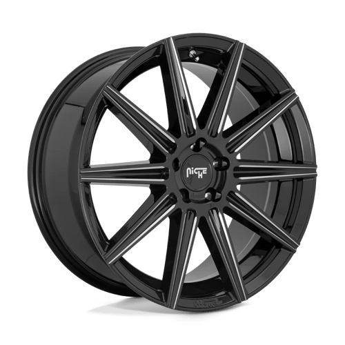 Niche M243 TIFOSI Gloss Black Milled 20x9 +38 5x115mm 70.3mm - WheelWiz