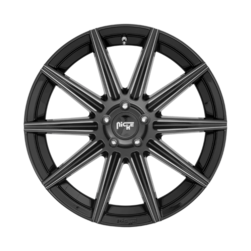 Niche M243 TIFOSI Gloss Black Milled 20x10.5 +40 5x112mm 66.6mm - Wheelwiz