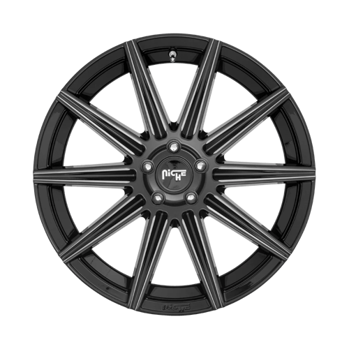 Niche M243 TIFOSI Gloss Black Milled 20x9 +38 5x108mm 72.6mm - Wheelwiz