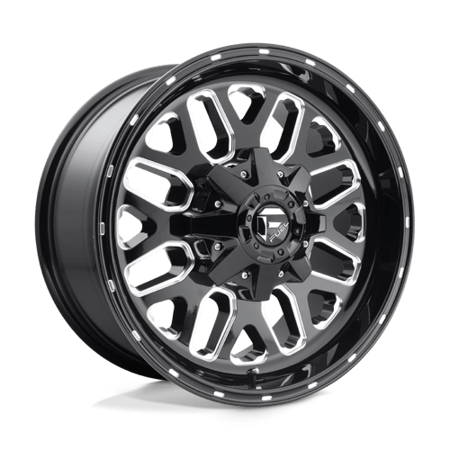 Fuel Offroad D588 TITAN Gloss Black Milled 18x9 +1 6x135|6x139.7mm 106.1mm - Wheelwiz