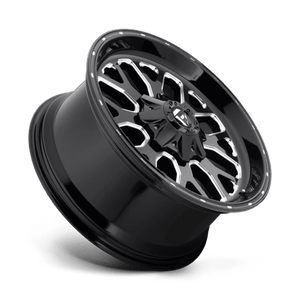 Fuel Offroad D588 TITAN Gloss Black Milled 20x12 -43 8x165.1mm 125.1mm - WheelWiz