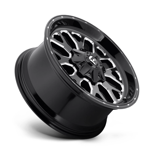 Fuel Offroad D588 TITAN Gloss Black Milled 20x9 +1 6x135|6x139.7mm 106.1mm - Wheelwiz