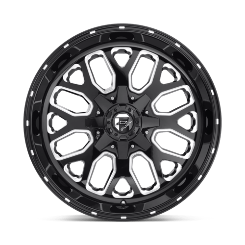 Fuel Offroad D588 TITAN Gloss Black Milled 20x10 -18 8x165.1mm 125.1mm - Wheelwiz