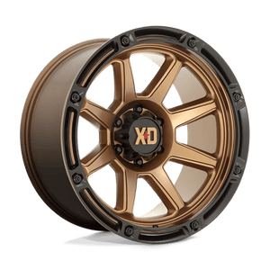 XD Series XD863 Matte Bronze W/ Black Lip 20x12 -44 8x165.1mm 125.1mm - Wheelwiz