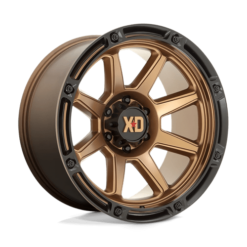 XD Series XD863 Matte Bronze W/ Black Lip 20x9 0 8x165.1mm 125.1mm - Wheelwiz