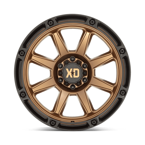 XD Series XD863 Matte Bronze W/ Black Lip 20x10 -18 8x170mm 125.1mm - Wheelwiz