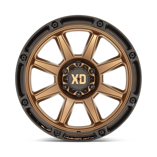 XD Series XD863 Matte Bronze W/ Black Lip 20x10 -18 6x135mm 87.1mm - Wheelwiz
