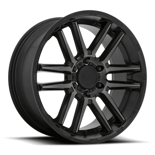 Black Rhino TOMOHAWK Matte Black Machined 20x9 +25 5x120mm 76.1mm
