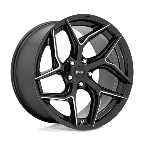 Niche M266 TORSION Gloss Black Milled 20x9 +25 5x112mm 66.6mm - Wheelwiz