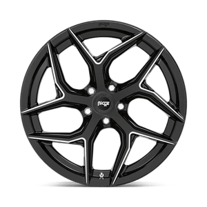 Niche M266 TORSION Gloss Black Milled 20x10.5 +35 5x120mm 72.6mm - Wheelwiz