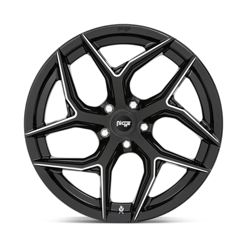 Niche M266 TORSION Gloss Black Milled 20x9 +38 5x112mm 66.6mm - Wheelwiz