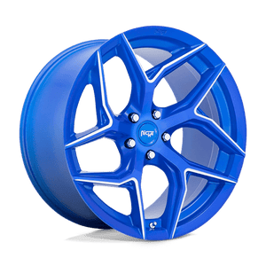 Niche M268 TORSION Anodized Blue Milled 20x9 +27 5x112mm 66.6mm - Wheelwiz