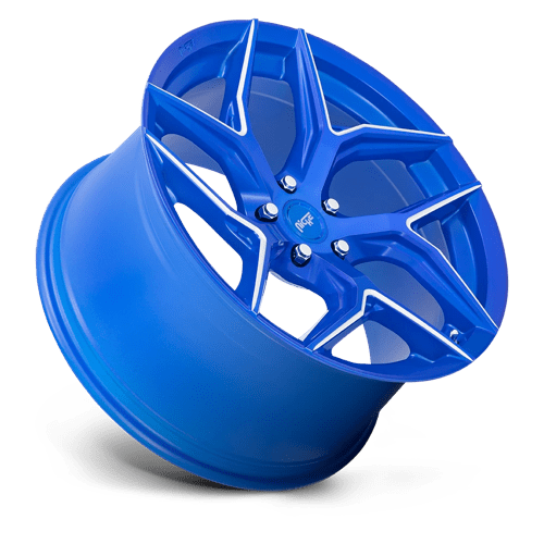 Niche M268 TORSION Anodized Blue Milled 20x9 +27 5x112mm 66.6mm - Wheelwiz