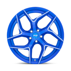 Niche M268 TORSION Anodized Blue Milled 20x9 +27 5x112mm 66.6mm - Wheelwiz