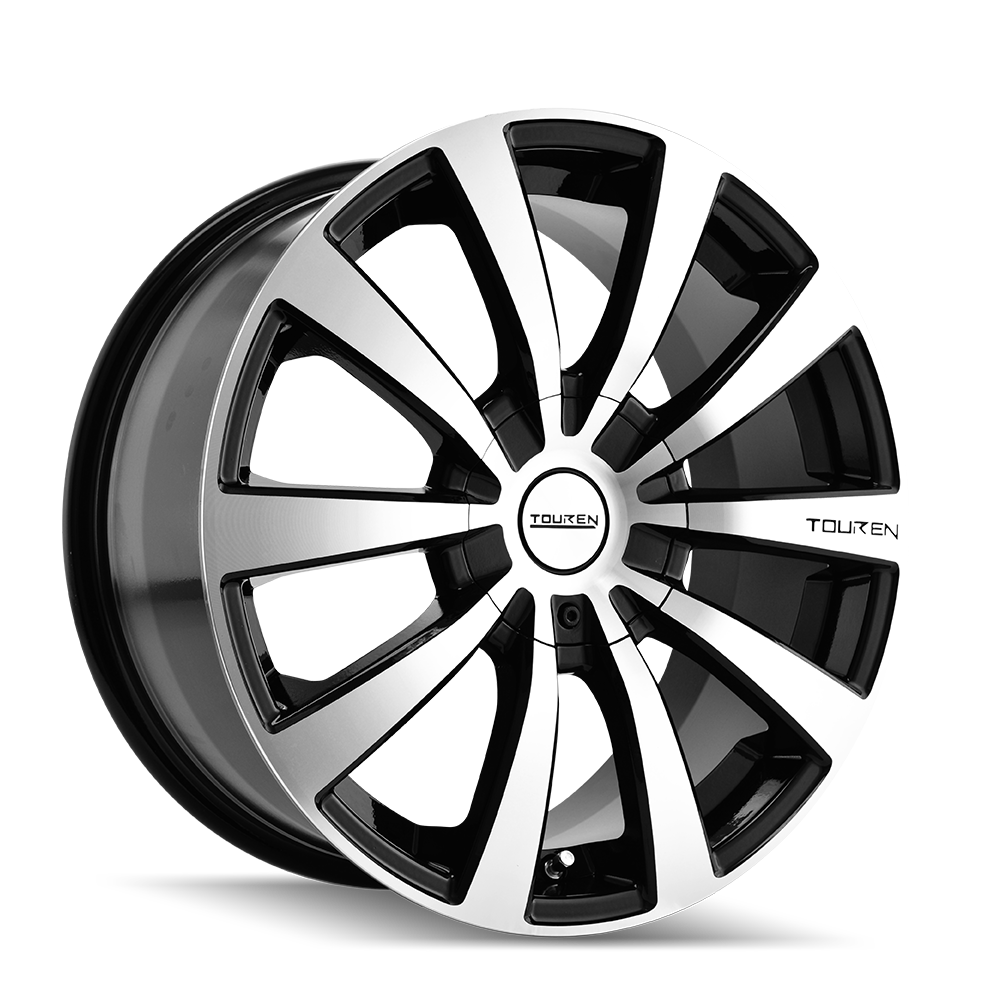Touren TR3 Gloss black machined 16x7 +42 5x100|5x114.3mm 72.62mm - Wheelwiz