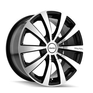 Touren TR3 Gloss black machined 17x7 +40 5x112|5x120mm 72.62mm