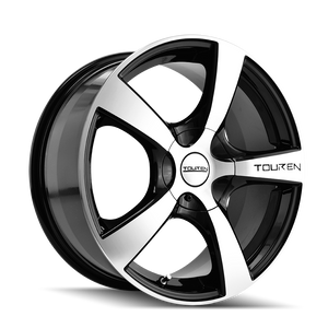 Touren TR9 Gloss black machined 22x9 +50 5x130mm 71.5mm - Wheelwiz