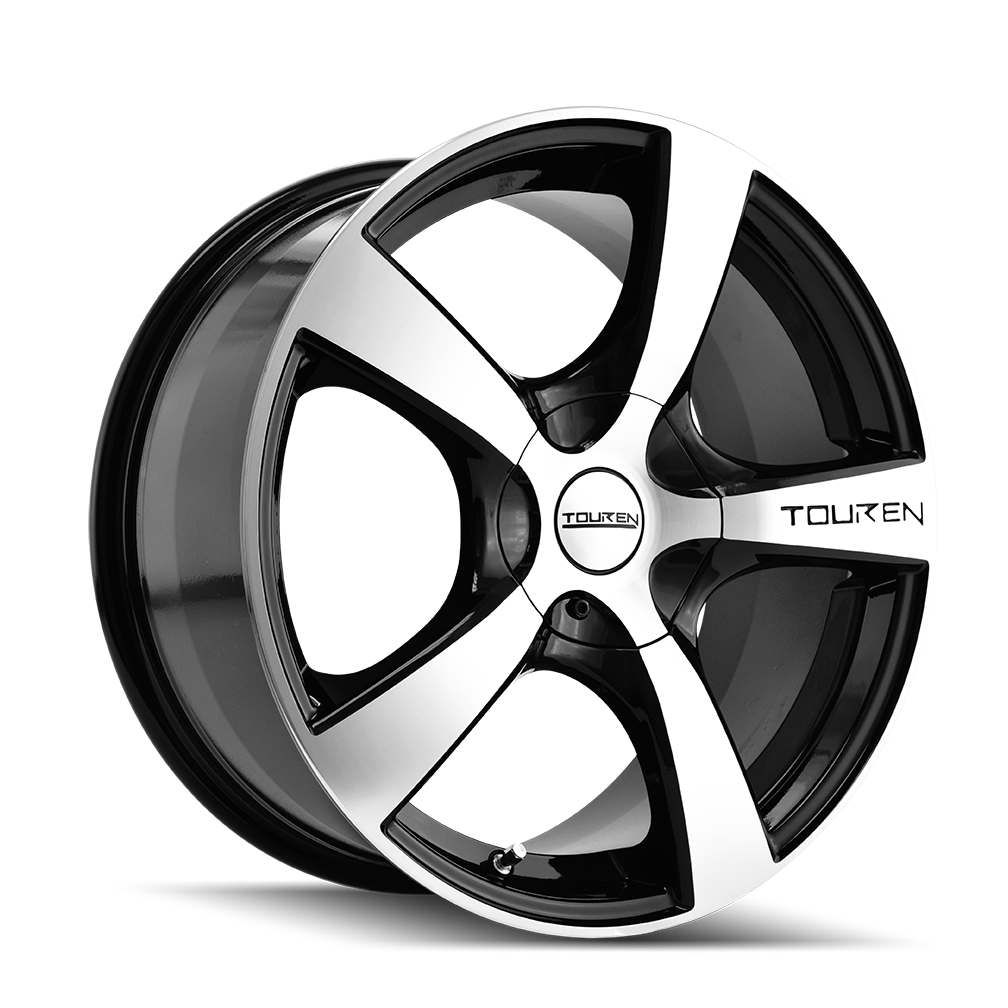 Touren TR9 Gloss black machined 16x7 +42 5x127mm 72.62mm - Wheelwiz