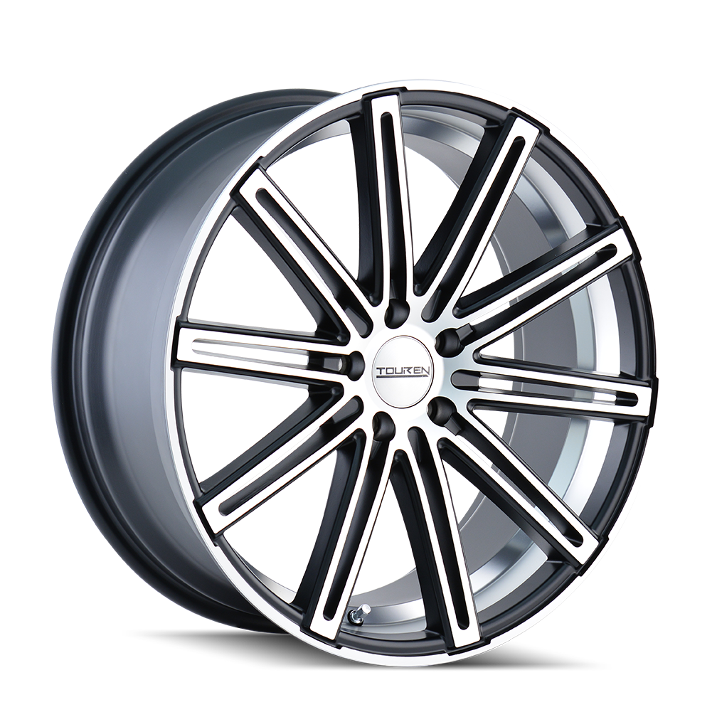 Touren TR40 Matte black machined 22x8.5 +35 5x112mm 66.56mm - WheelWiz