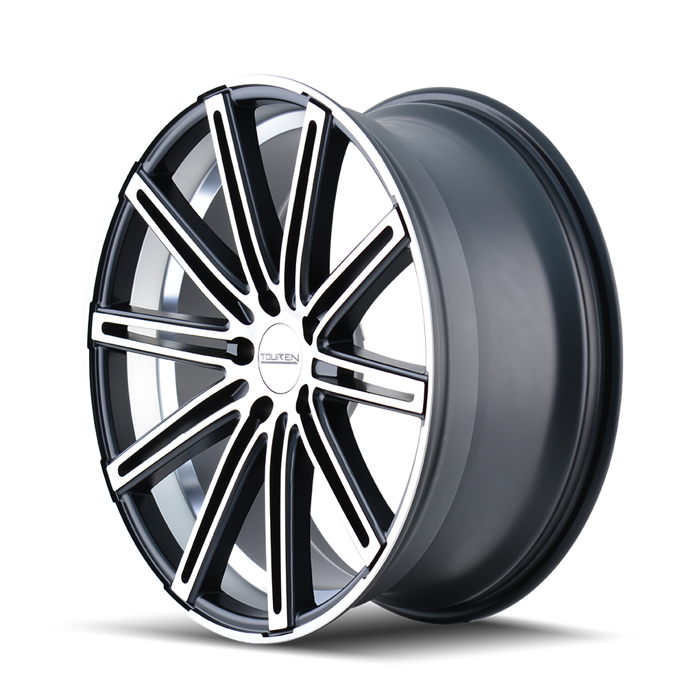 Touren TR40 Matte black machined 22x8.5 +35 5x112mm 66.56mm - WheelWiz