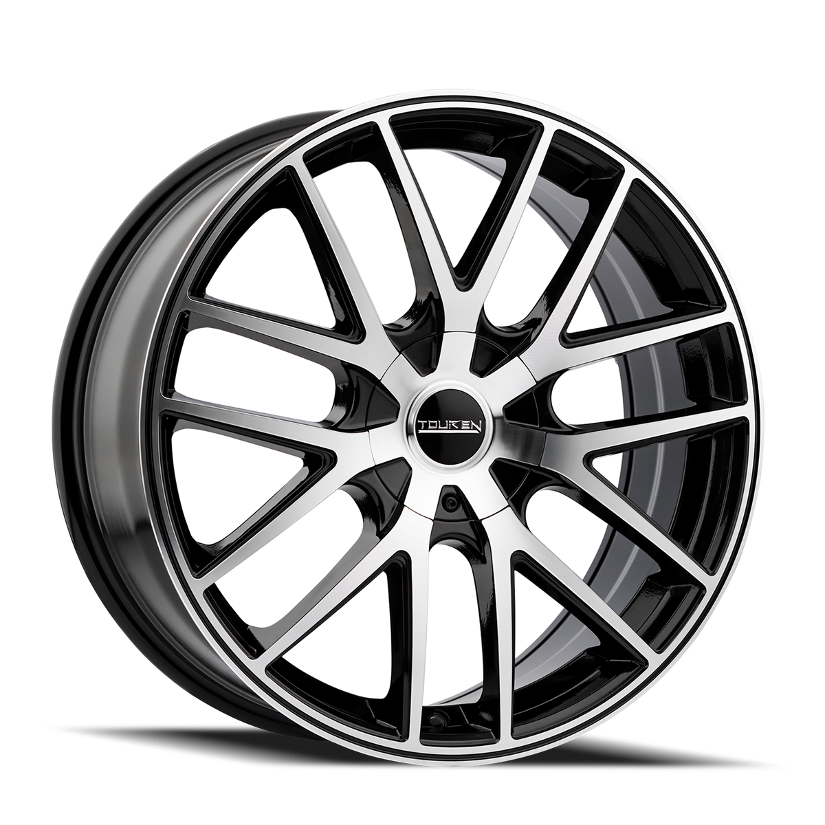 Touren TR60 Gloss black machined 19x8.5 +40 5x108|5x114.3mm 74.1mm - Wheelwiz