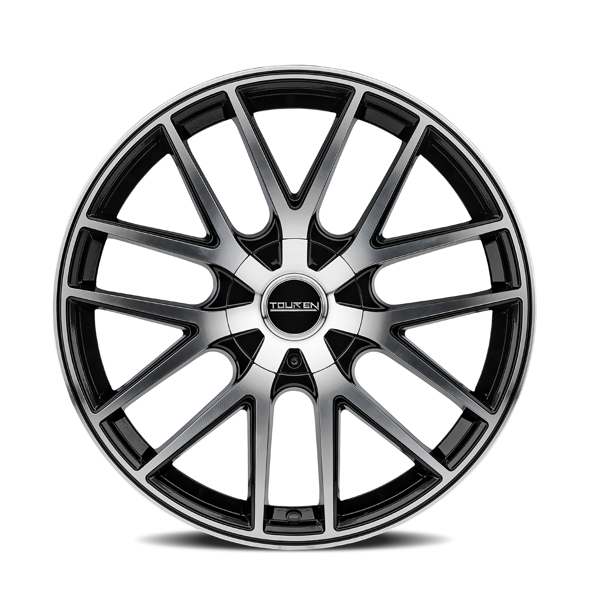 Touren TR60 Gloss black machined 20x8.5 +40 5x127mm 72.62mm - Wheelwiz