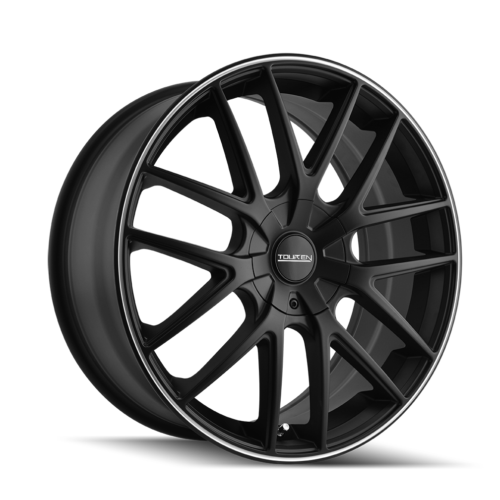 Touren TR60 Matte black machined 16x7 +42 4x108|5x108mm 72.62mm - WheelWiz