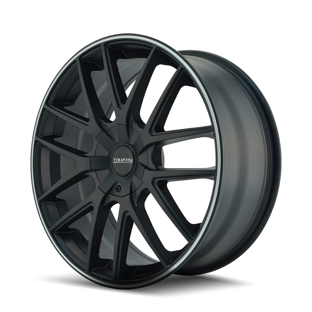 Touren TR60 Matte black machined 16x7 +42 4x108|5x108mm 72.62mm - WheelWiz