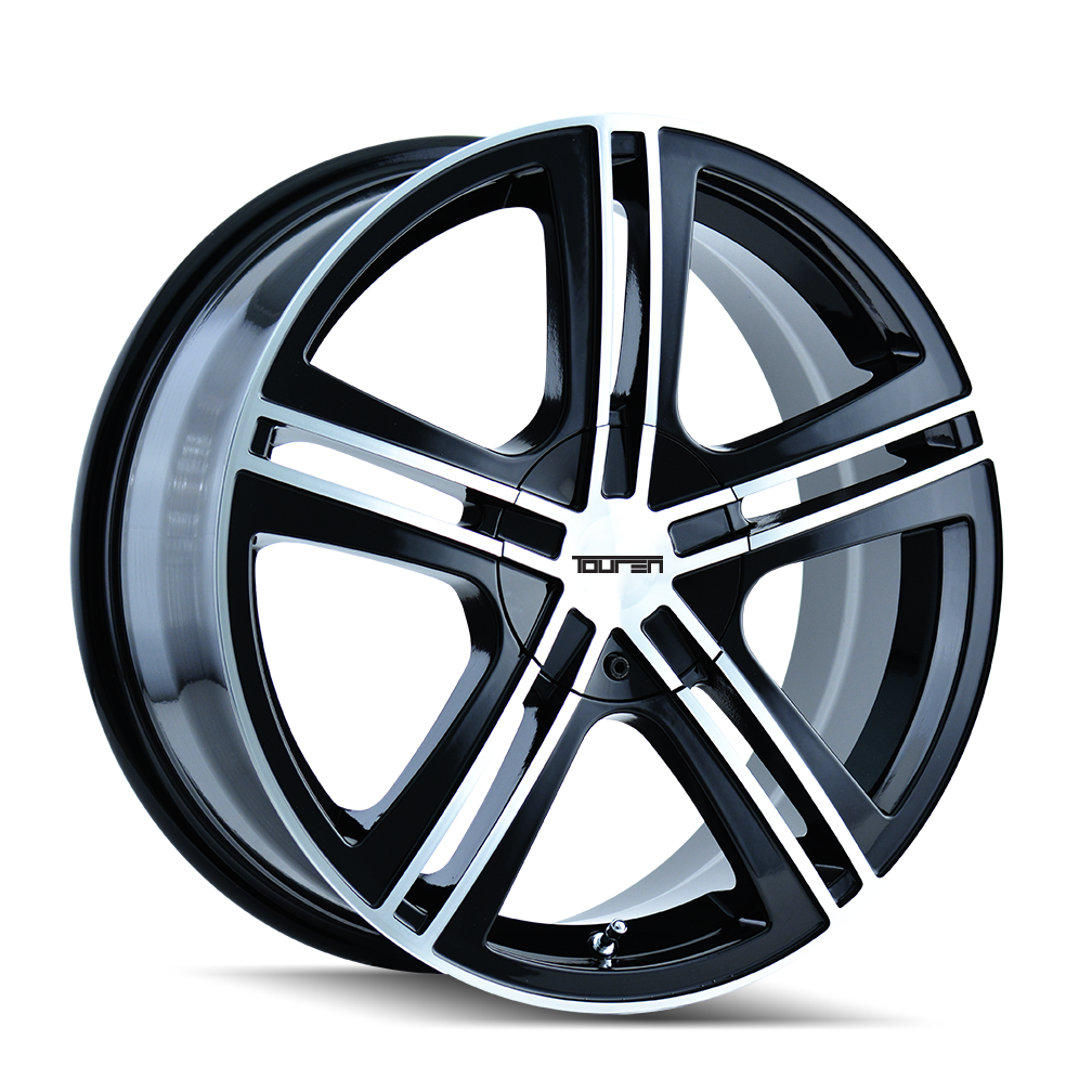 Touren TR62 Gloss black machined 16x7 +40 5x112|5x120mm 72.62mm - Wheelwiz