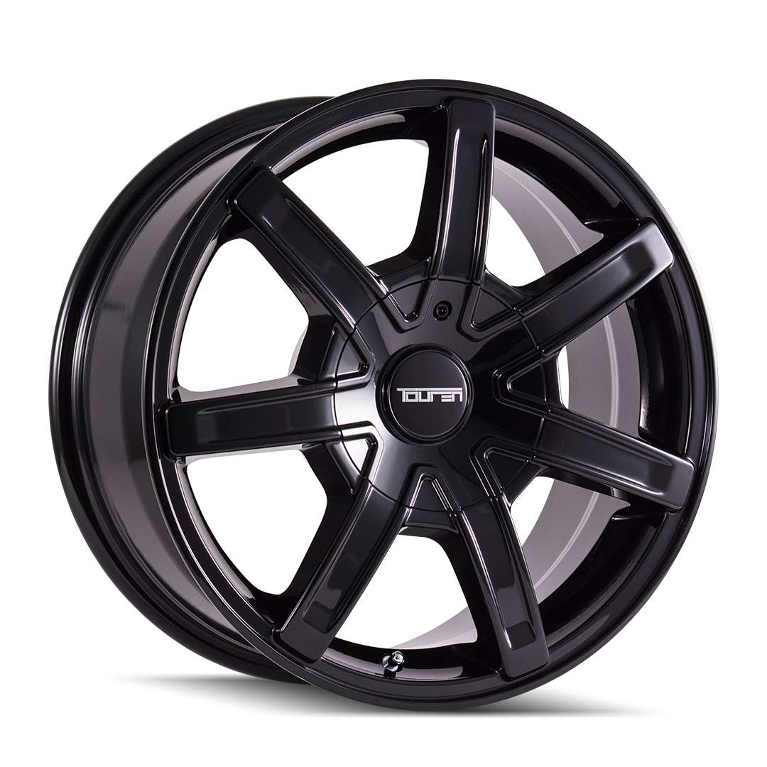 Touren TR65 Gloss black 17x7.5 +20 6x135|6x139.7mm 106mm - Wheelwiz