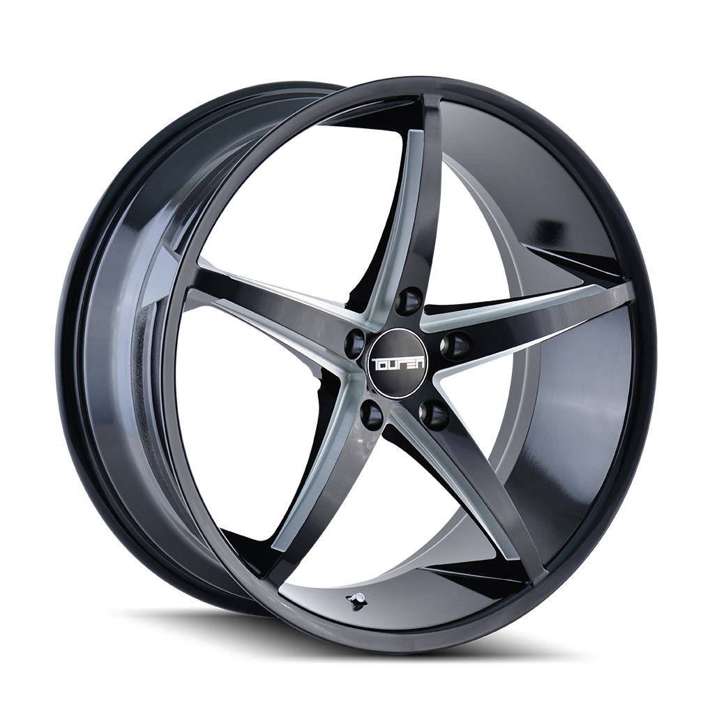 Touren TR70 Gloss black milled 17x7.5 +40 5x115mm 72.62mm - Wheelwiz