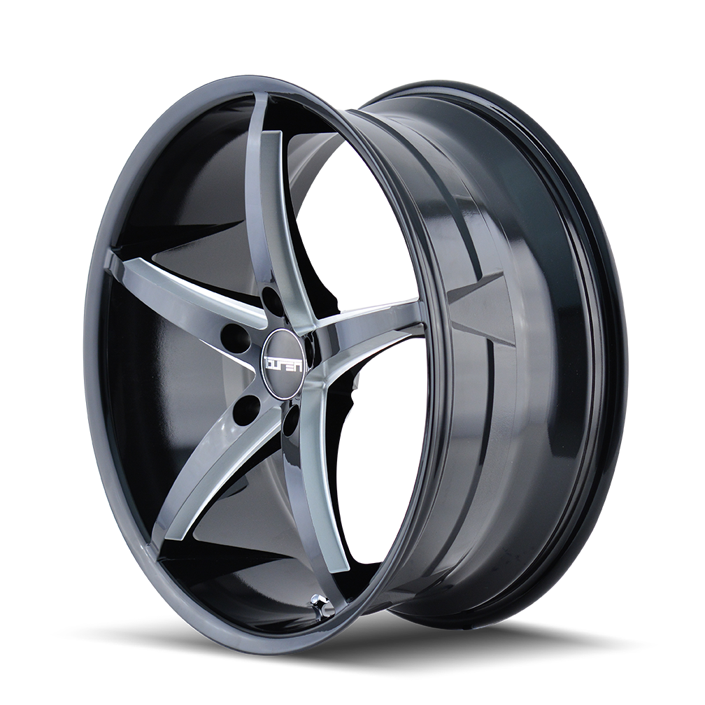 Touren TR70 Gloss black milled 17x7.5 +40 5x114.3mm 72.62mm - Wheelwiz