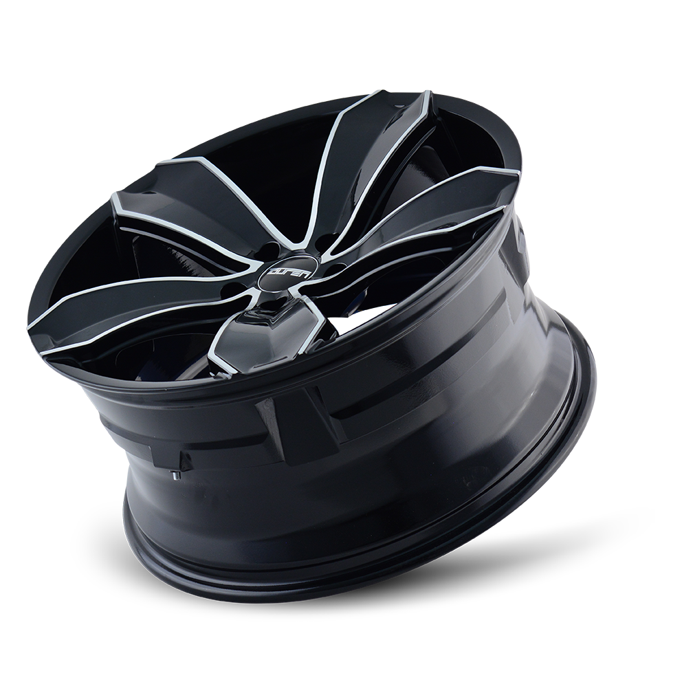 Touren TR71 Gloss black machined 20x8.5 +30 5x112mm 66.56mm - WheelWiz