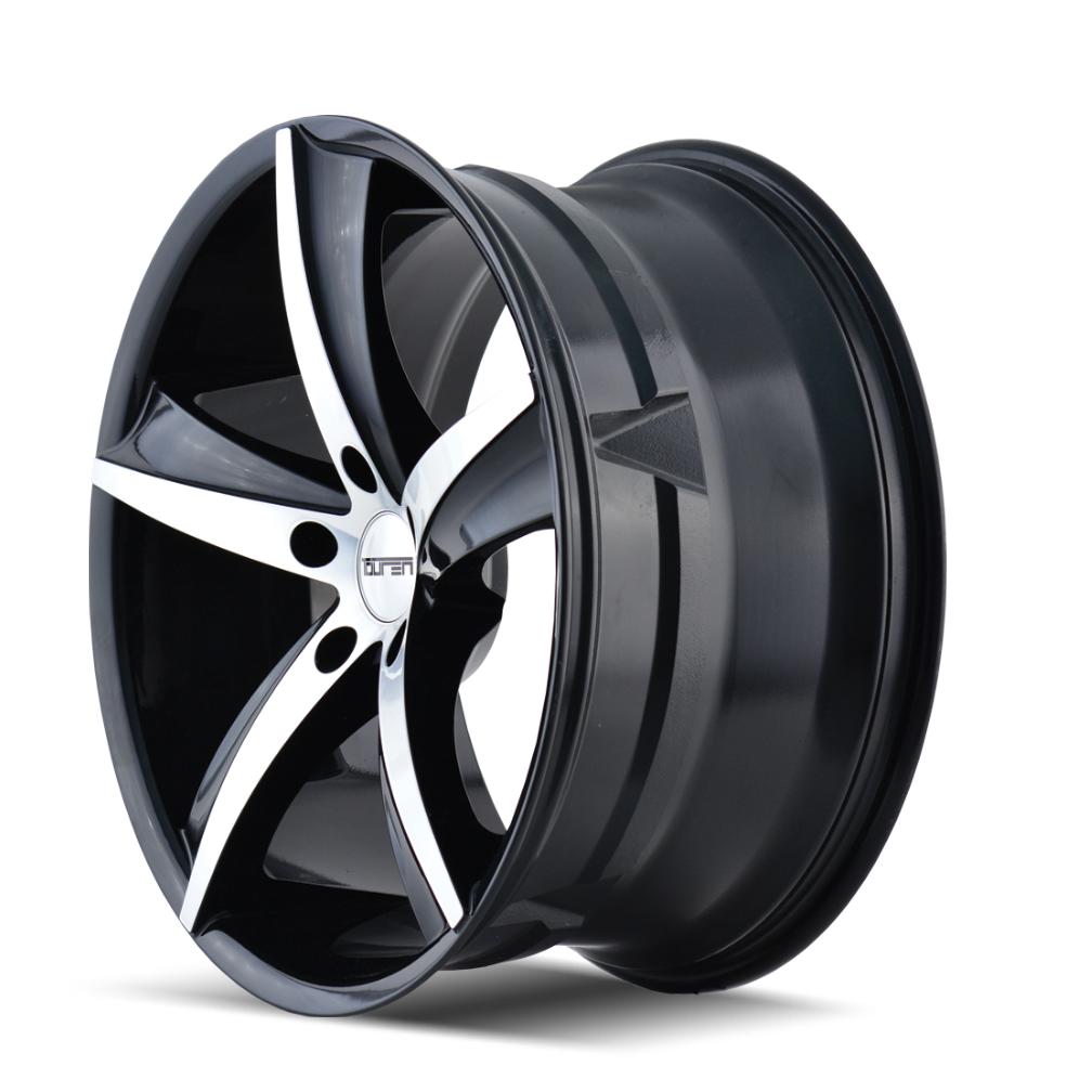 Touren TR72 Gloss black machined 20x8.5 +20 5x120mm 74.1mm - Wheelwiz